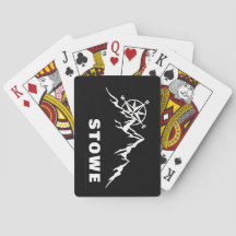 Cartas de juego de esquí de Stowe Vermont