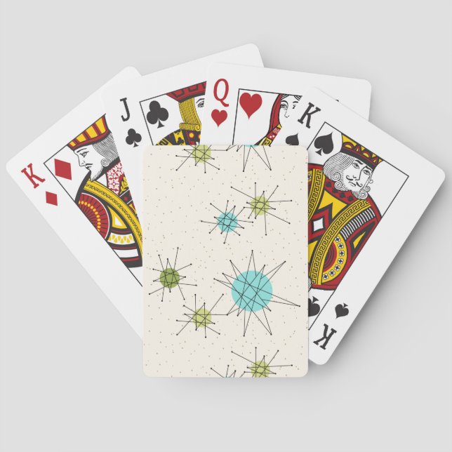 Cartas de juego de estallidos atómicos icónicos (Reverso)