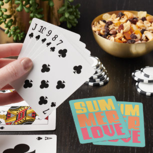 Cartas de juego de estilo de playa