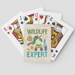 Cartas de juego de expertos en fauna y flora de la