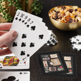 Cartas de juego de fanático del crimen real