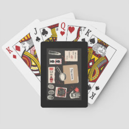 Cartas de juego de fanático del crimen real