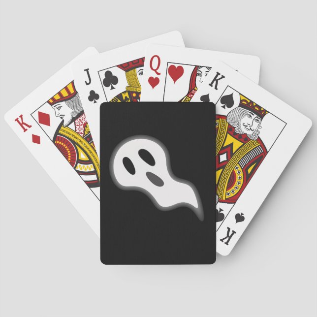 Cartas de juego de Fantasma de Halloween (Reverso)