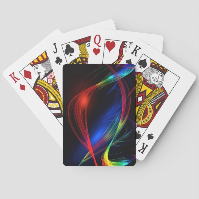 Cartas de juego de Fiesta de luces coloridas (Reverso)