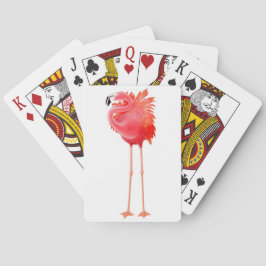 Cartas de juego de flamenco rosa del Caribe