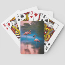 Cartas de juego de Flamingo Serenity
