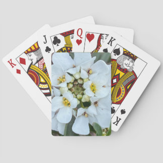 cartas de juego de flor blanca