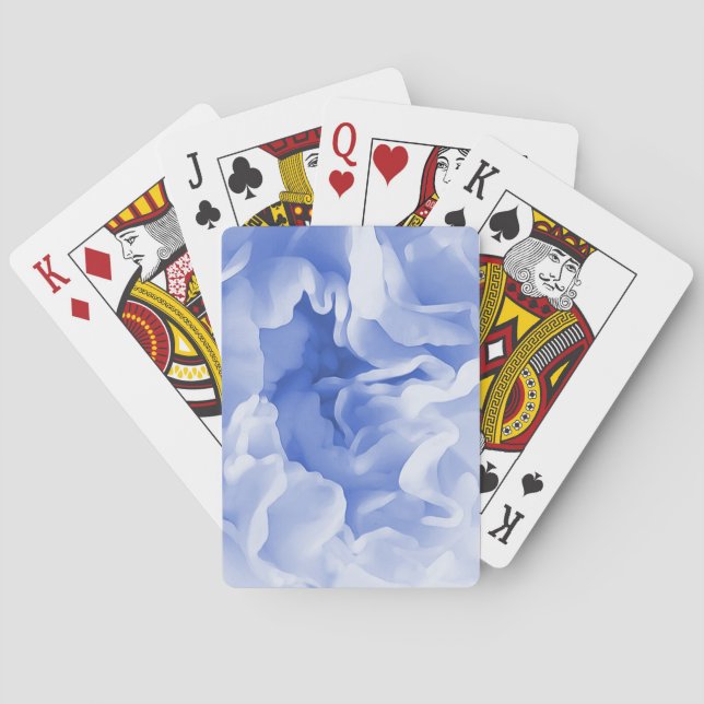 Cartas de juego de flor de claveles artísticos (Reverso)