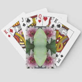 Cartas de Juego de Flores de Loto Rosas