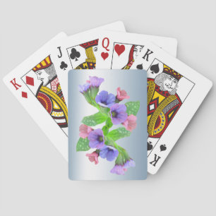 Cartas de juego de flores silvestres