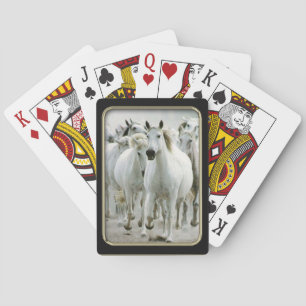 Cartas de juego de fotos de caballos salvajes