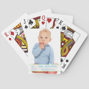 Cartas de juego de fotos de niños de caballos roco