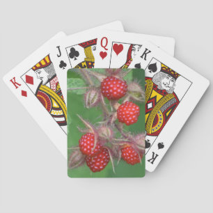 Cartas de juego de frambuesa
