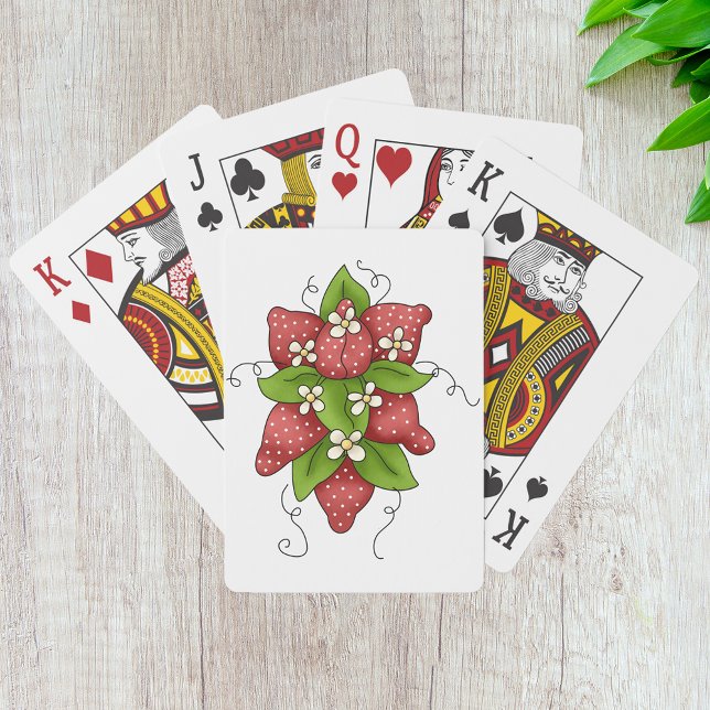 Cartas de juego de fresas y flores (Subido por el creador)