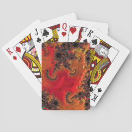 Cartas de juego de fuego y belleza