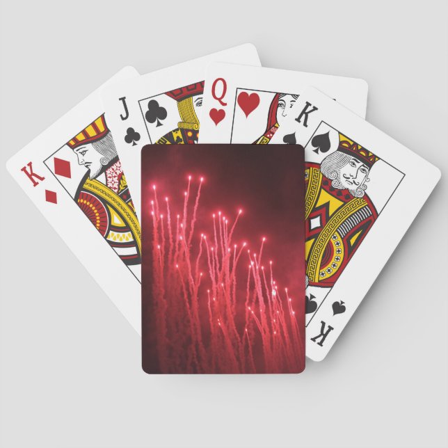 Cartas de juego de fuegos artificiales de cohete R (Reverso)