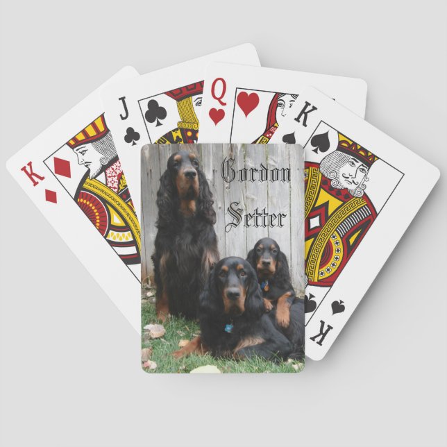 Cartas de juego de generaciones de Gordon Setter (Reverso)