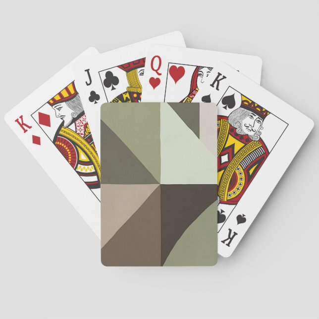 Cartas de juego de geometría orgánica (Reverso)