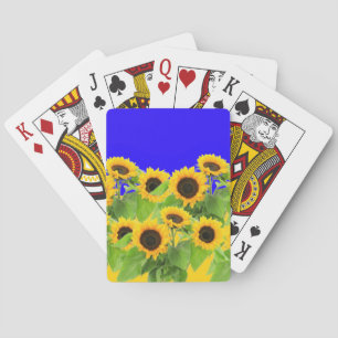 Cartas de juego de girasoles