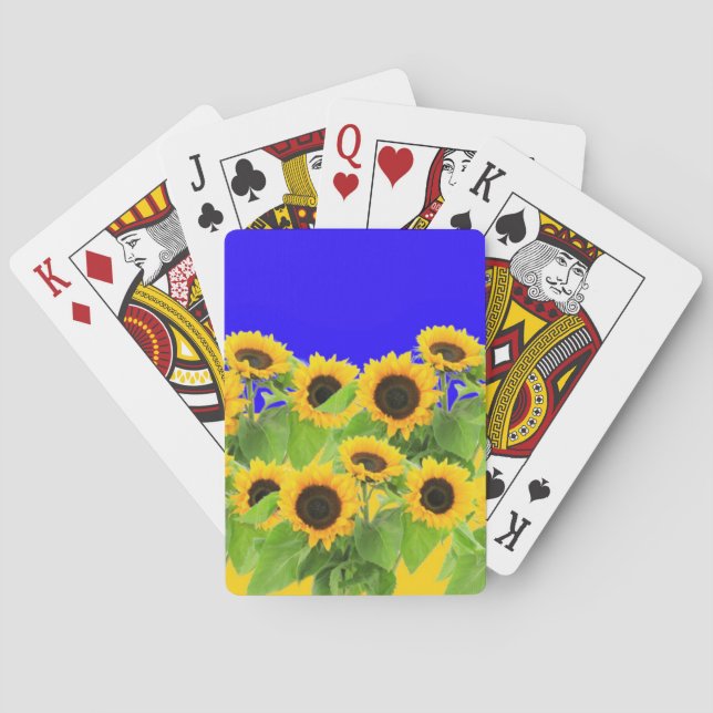 Cartas de juego de girasoles (Reverso)