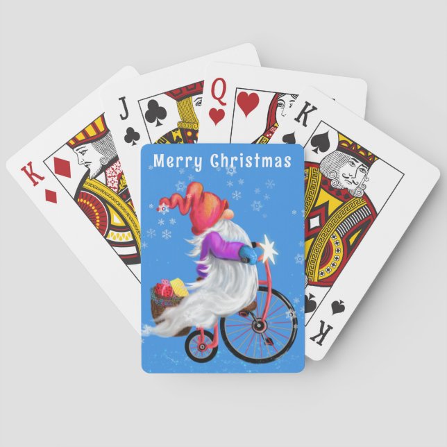 Cartas de juego de Gnome para navidades (Reverso)