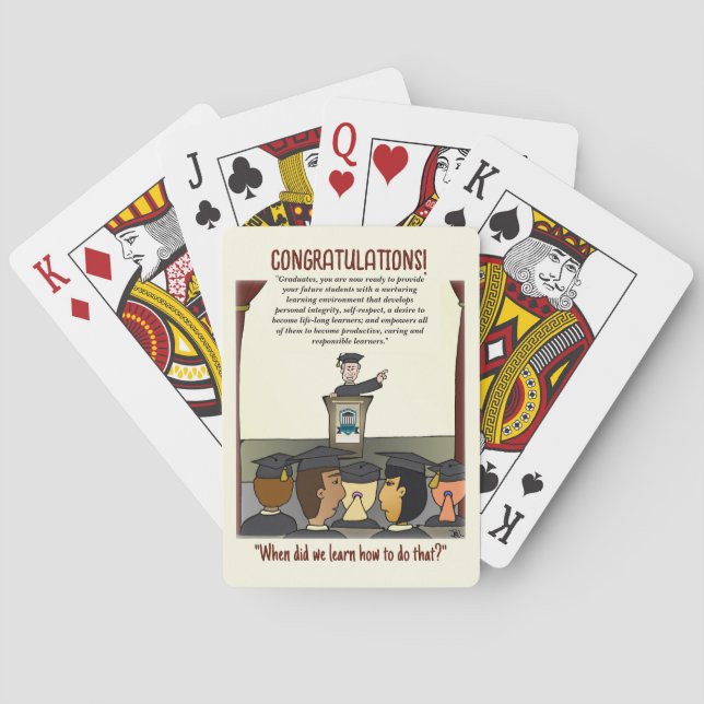 Cartas de Juego de Graduados (Reverso)