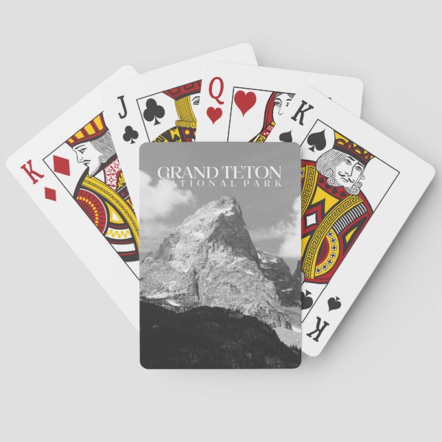 Cartas de juego de Grand Teton, cubierta del parqu (Reverso)