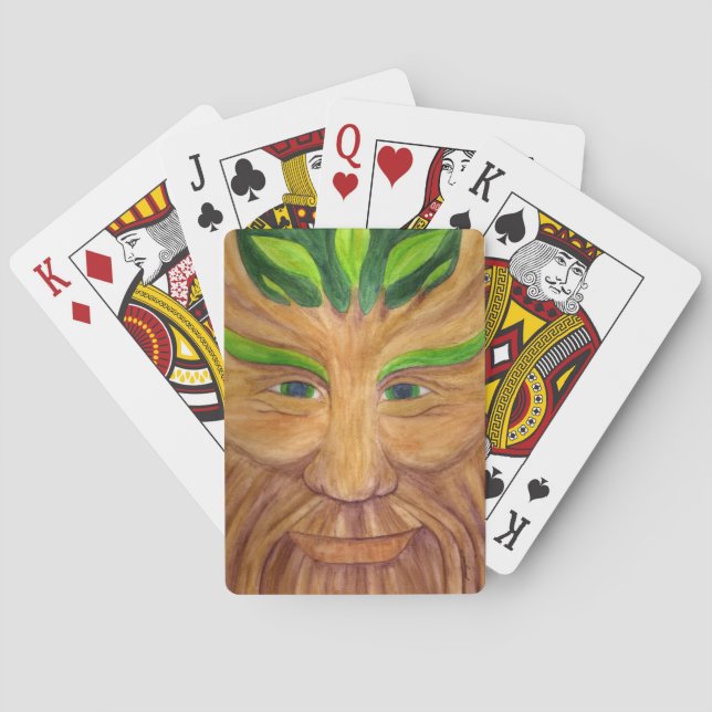 Cartas de juego de Green Man (Reverso)