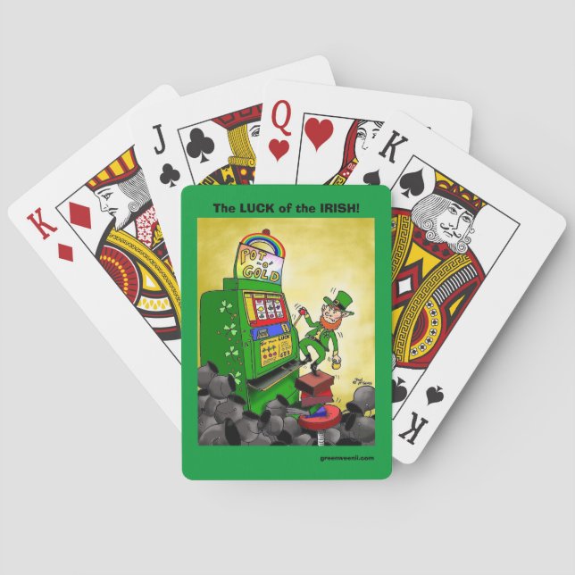 Cartas de juego de Green Weenii "La suerte de los  (Reverso)