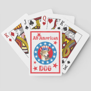Cartas de juego de Greyhound patriótico