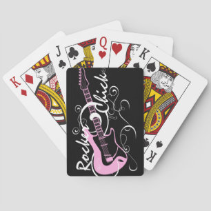Cartas de juego de guitarra de Rocker Chick