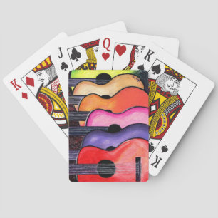 Cartas de juego de Guitars acústicos