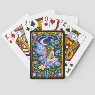 Cartas de Juego de Hada de Vidrio Pintado