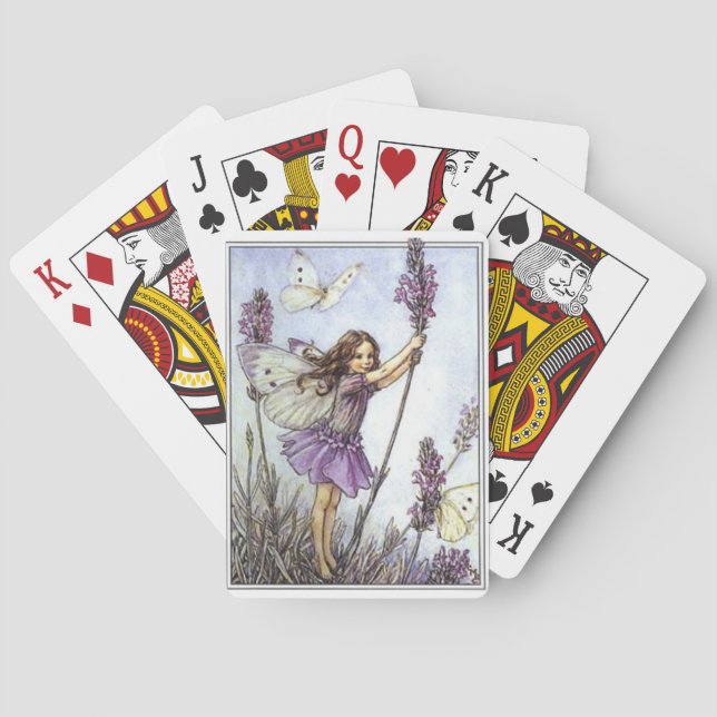 Cartas de juego de hadas de lavanda (Reverso)