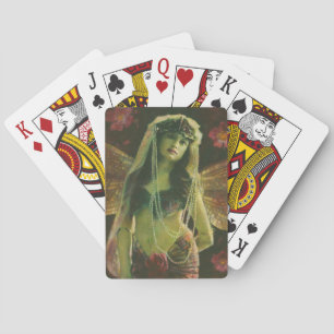 Cartas de juego de hadas góticas ninfas
