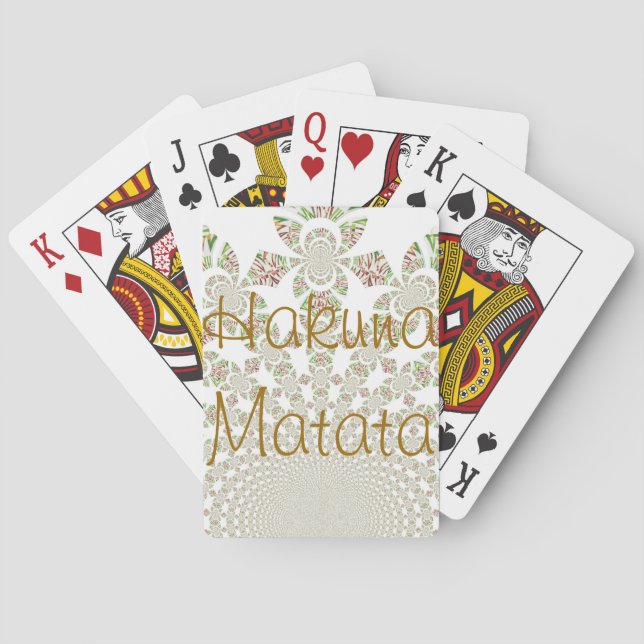 Cartas de juego de Hakuna Matata (Reverso)