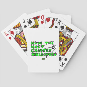 Cartas de juego de Halloween fantasmales