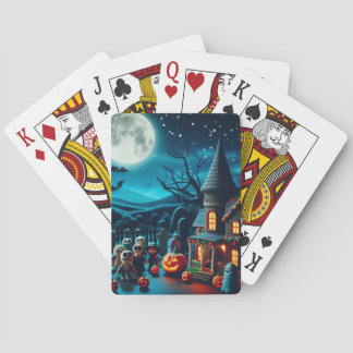 Cartas de juego de Halloween, ricas y espeluznante