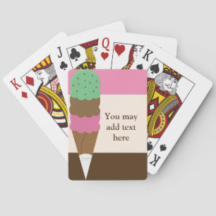 Cartas de Juego de Helado de Triple Cucharada