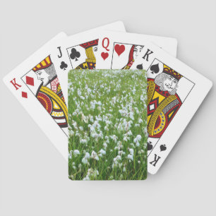 Cartas de juego de hierba de algodón