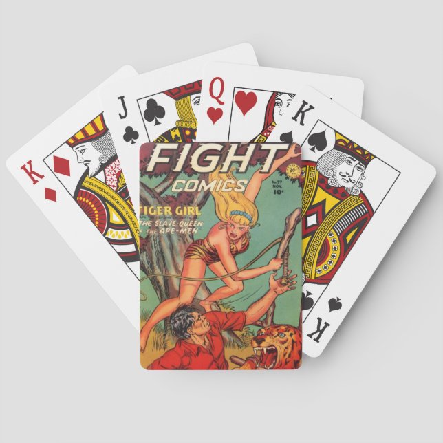 Cartas de juego de historietas "Fight" (Reverso)