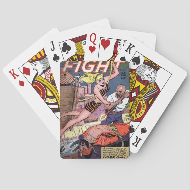 Cartas de juego de historietas "Fight Comics" (Reverso)
