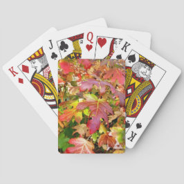Cartas de juego de 'hojas de otoño'