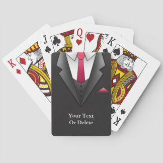 Cartas de juego de hombres de negocios