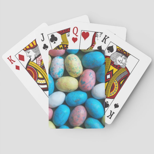 Cartas de juego de huevos de pascua coloridos (Reverso)