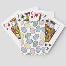 Cartas de juego de huevos de Pascua Pastel