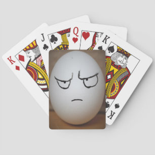 Cartas de juego de huevos enojadas