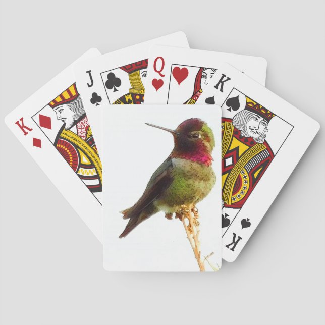 Cartas de juego de "Hummingbird" (Reverso)