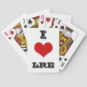 Cartas de juego de I Heart LRE