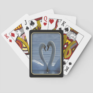 Cartas de juego de imágenes de Swan Heart Photo